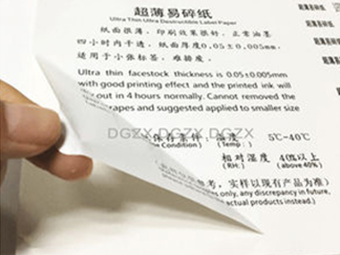 Destructive Sticker Manufacturers in Chennai